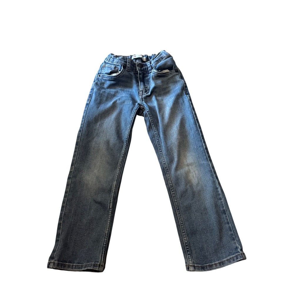 Levis 514 Performance Straight Leg Jeans Medium Wash Blue Boys Size 6 Regular